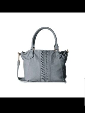 Liebeskind Berlin Light Blue Amalie Laser 2 Satchel Large Boho Designer Bag